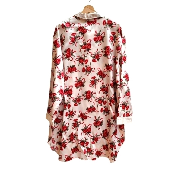 Rebecca Lynn Satin and Light Fleece Night Shirt - Picture 8 of 9